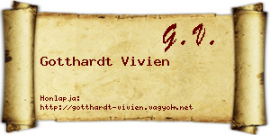 Gotthardt Vivien névjegykártya